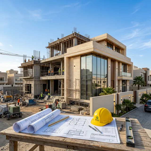 الدليل الشامل لبناء بيت العمر في السعودية 2026: من التخطيط حتى تسليم المفتاح