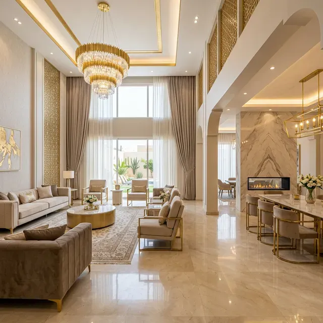 نصائح لاختيار الديكورات الداخلية للمجمعات السكنية الفاخرة