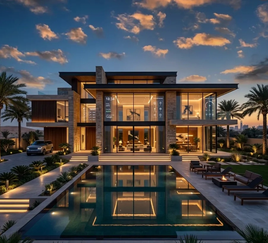 أسرار بناء الفلل المودرن في الرياض: دمج الجمال مع التقنية الحديثة